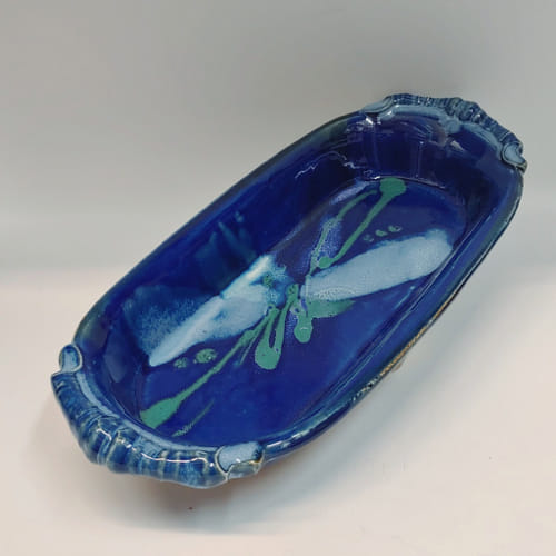 Click to view detail for #220142 Baking Dish Cobalt $22